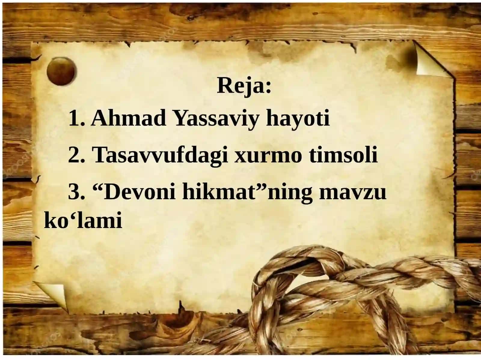 Ahmad Yassaviy hayoti va ijodiy merosi 2