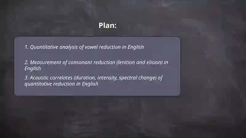 Quantitive reduction in phonetic 2