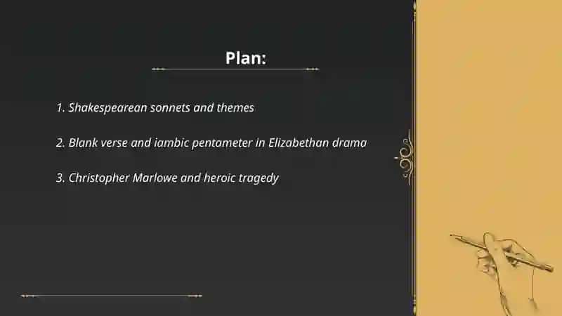 Elizabethan poetry, drama fiction 2