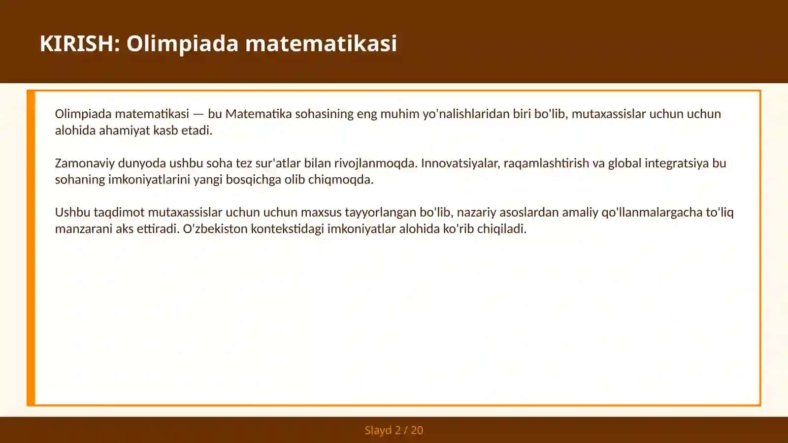 Olimpiada Matematikasi 2