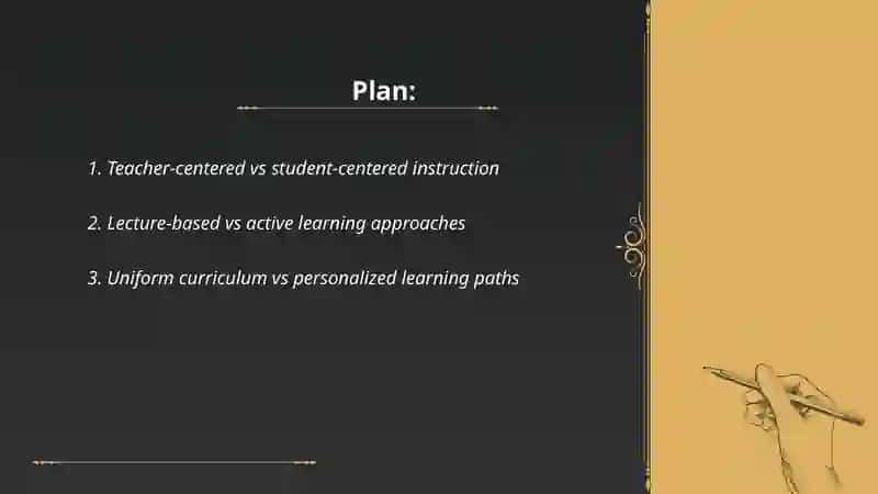 Differences between modern traditional teaching methods 2