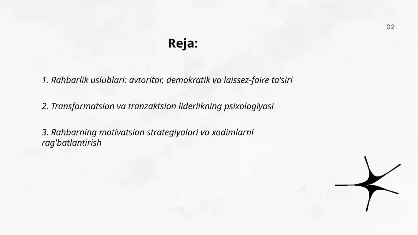Menejment psixalogiyasi: rahbar va liderlik 2