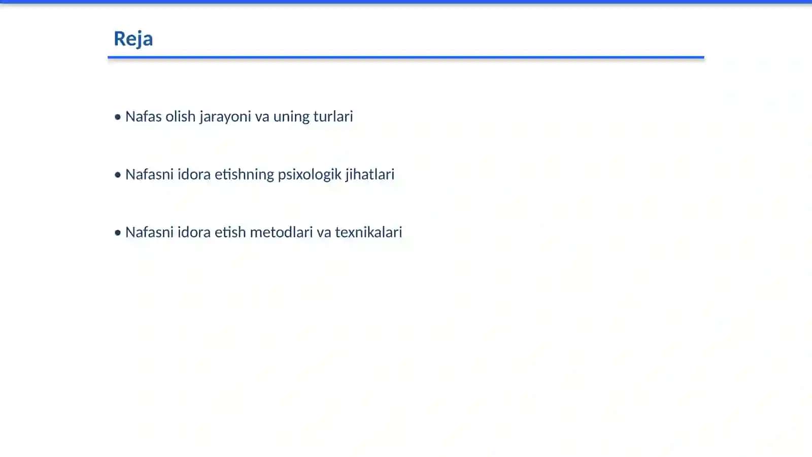 Nafasni idora etilishi 2