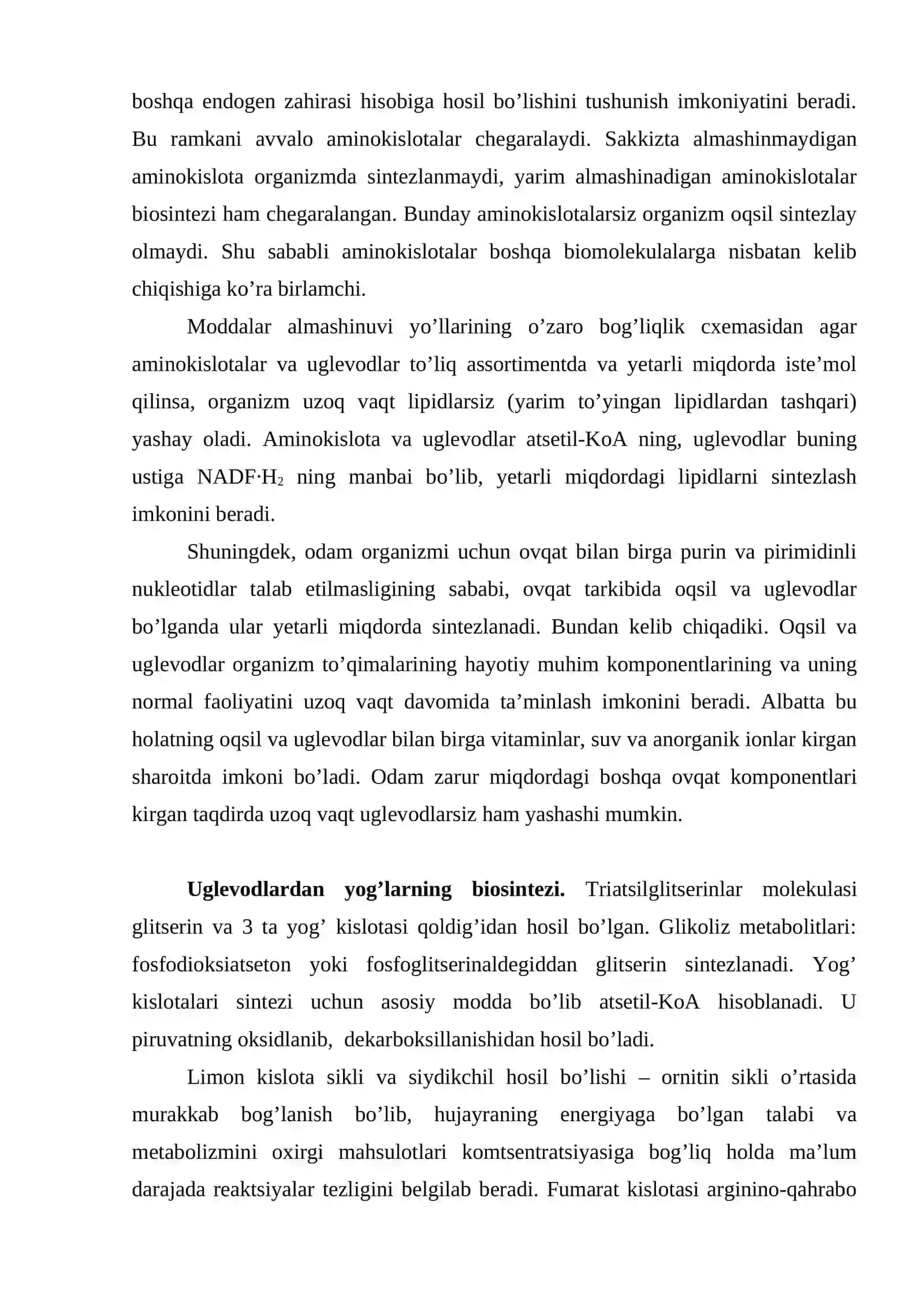 Oqsillar yog‘lar uglevodlar va vitaminlarning, organizmdagi ahamiyati 2