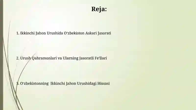 Ikkinchi Jahon Urushida Oʻzbekistonlik jangchilarning jasorati 2