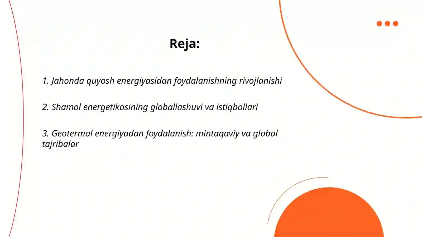 Jahonda noan'anaviy energetika resurslaridan foydalanish 2