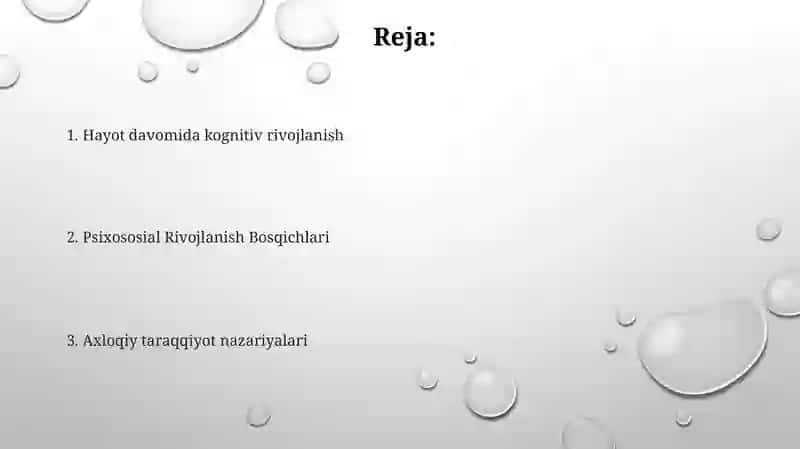 Inson psixikasi ontaganezda rivojlanishi 2