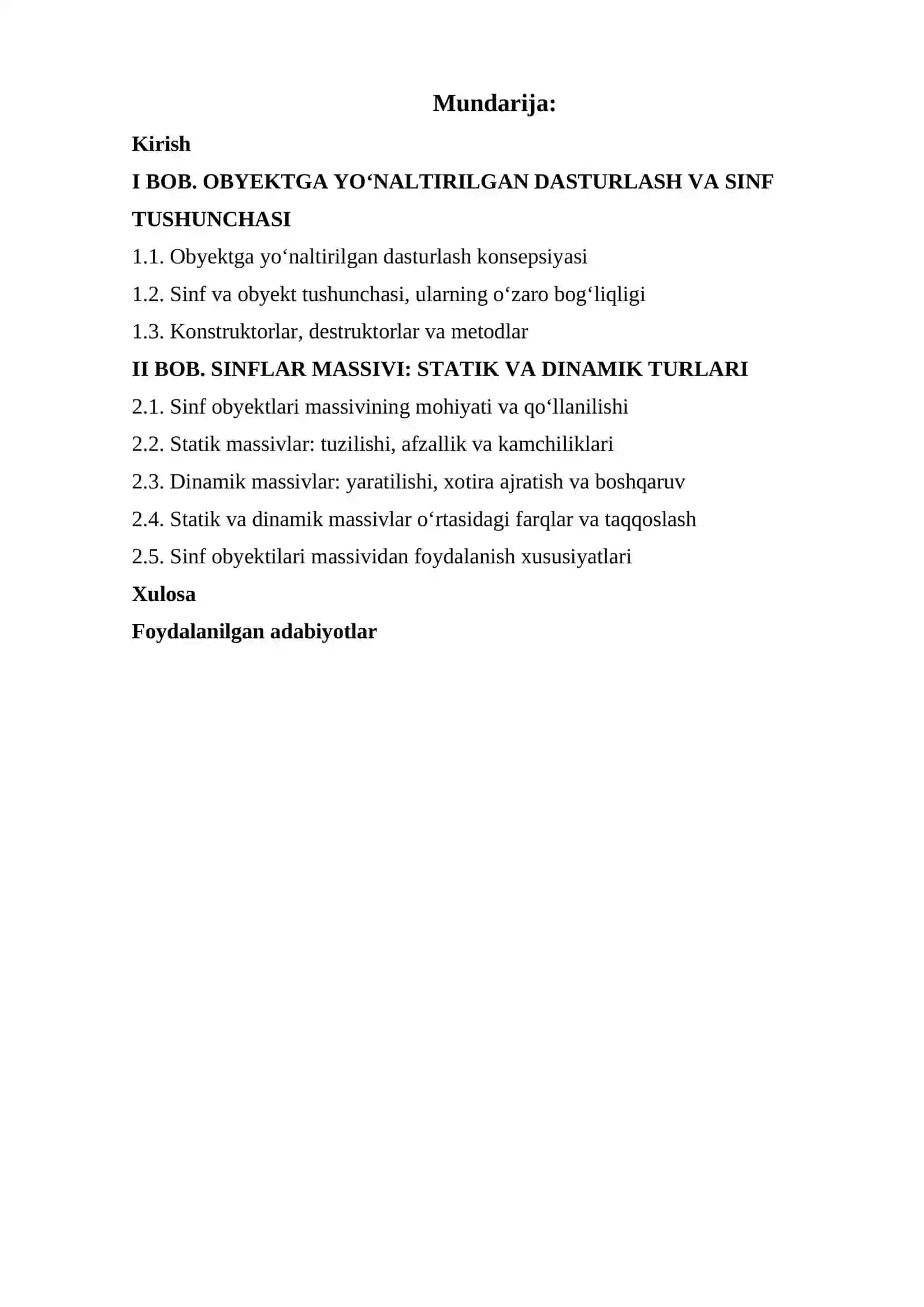 60610100-Kompyuter ilmlari va dasturlash texnologiyalari ta’lim yo‘nalishi "DASTURLASH ASOSLARI" FANIDAN 2