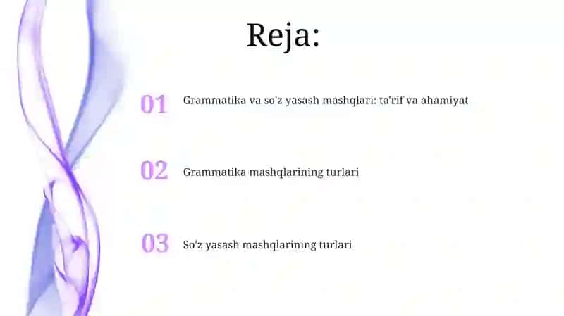 Grammatika mashqlari 2