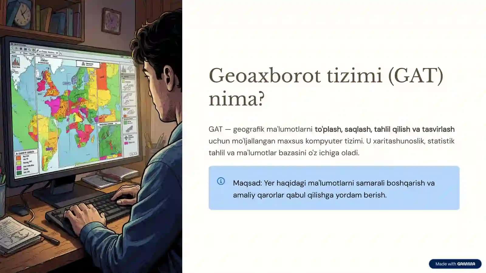 Geoaxborot tizimi (GAT) va Geoaxborot texnologiyalari (GATex) 2