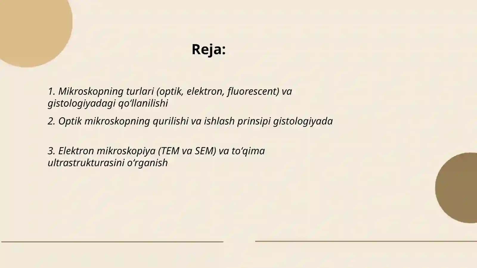 Mikroskop.Mikroskopni gistologiyada qoʻllanishi 2