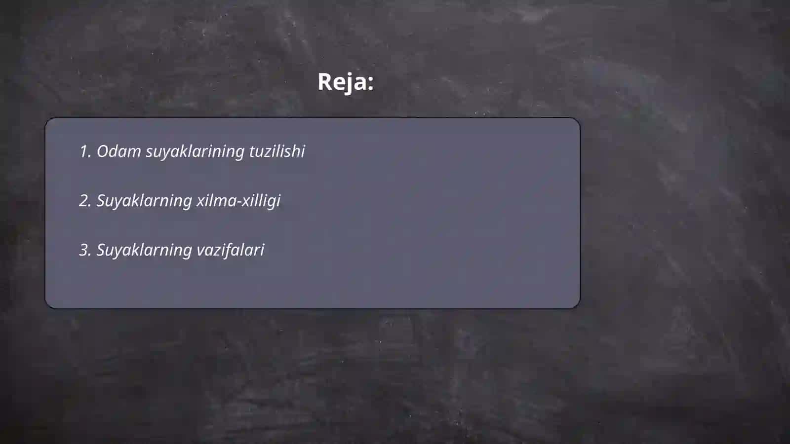Odamlar suyaklarini oʻrganish 2