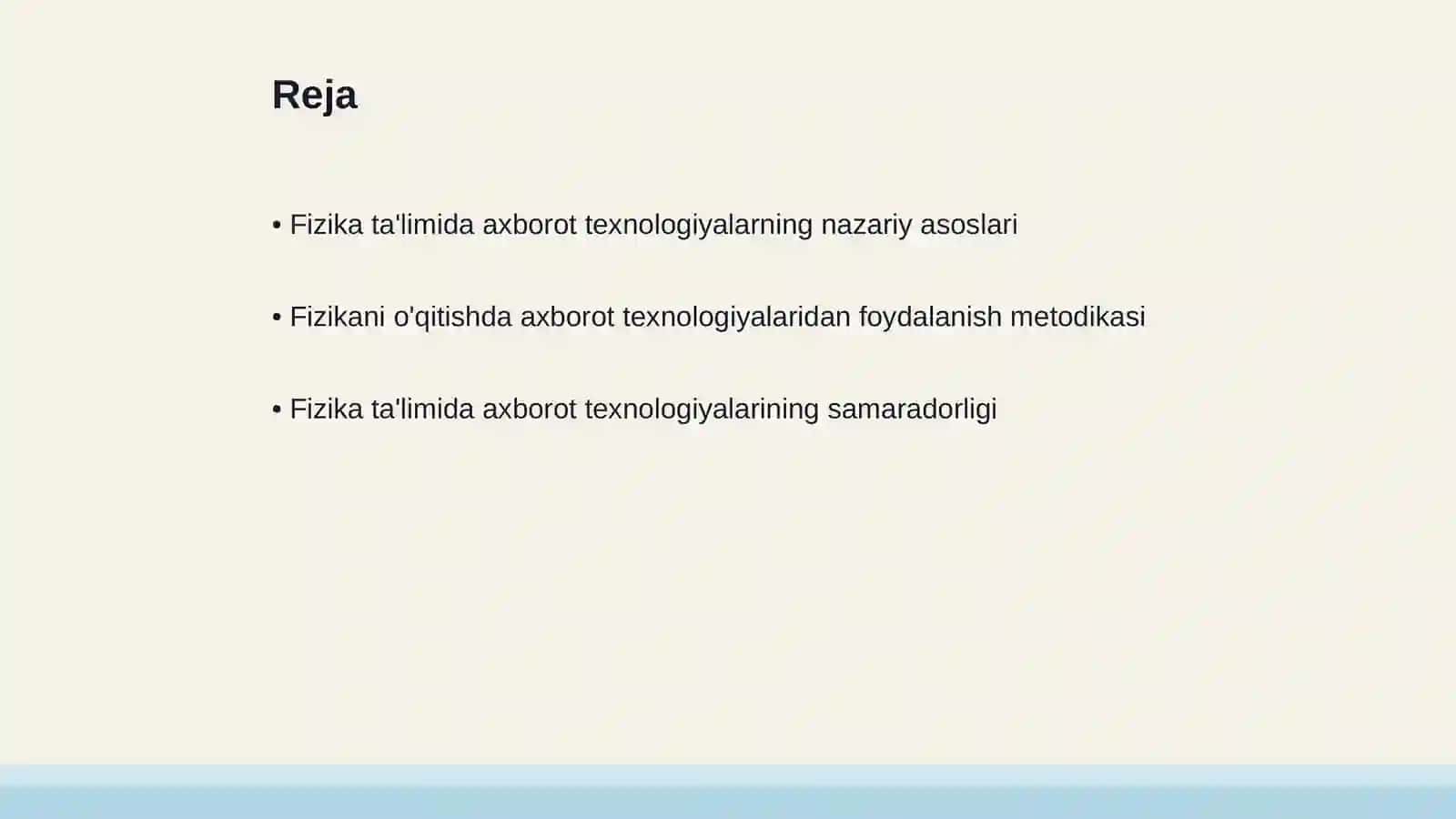Fizika ta'limida axborot texnologiyalarni joriy qilish 2