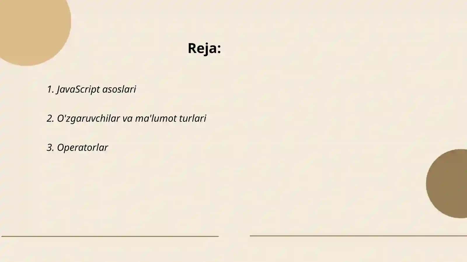 JavaScript tili haqida tushuncha 2