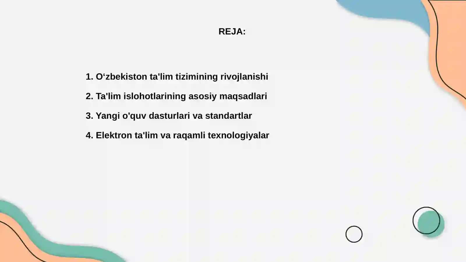 Ta'lim sohasidagi islohotlar 2