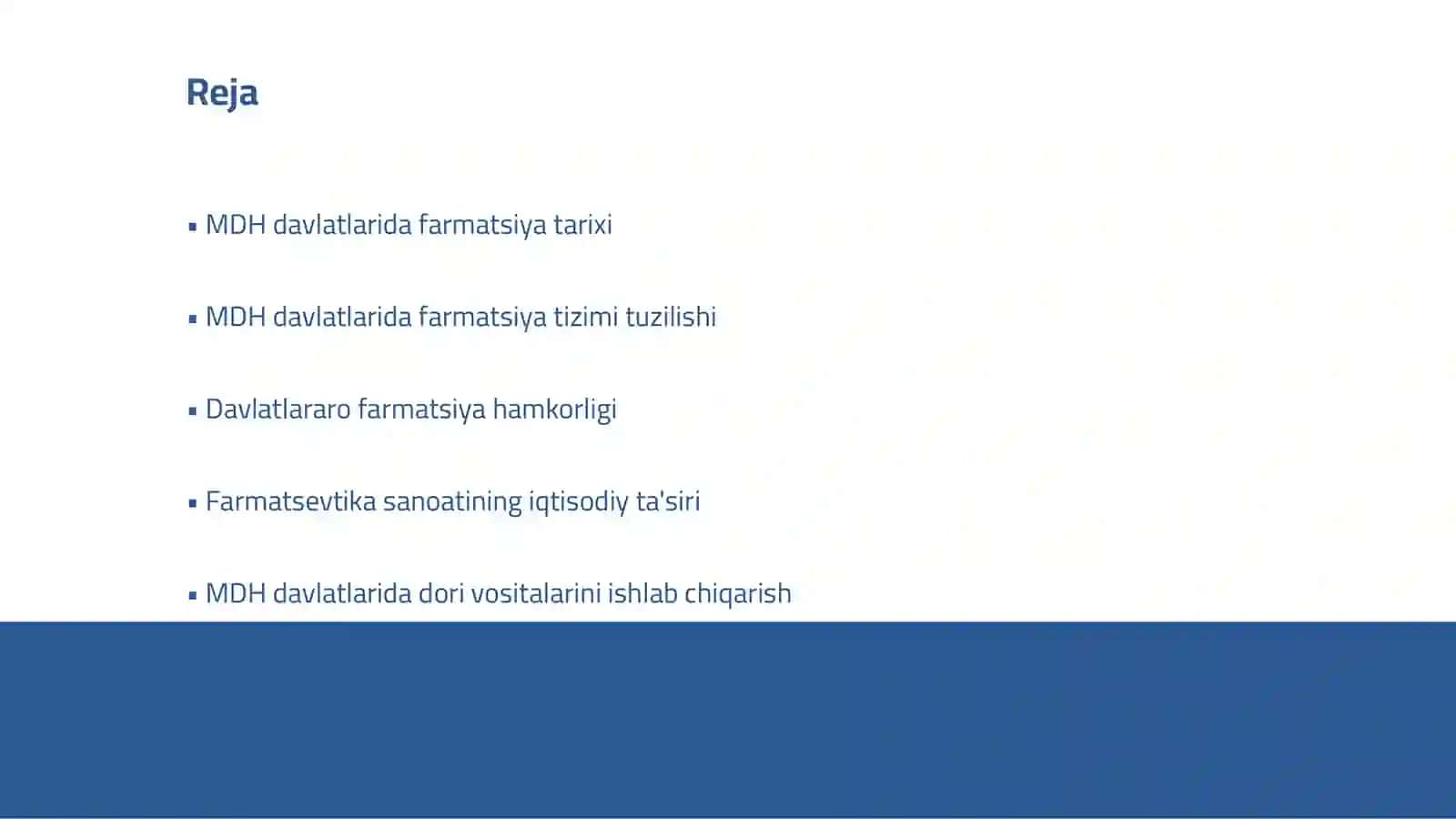 MDH davlatlarida farmatsiyani rivojlantirish 2