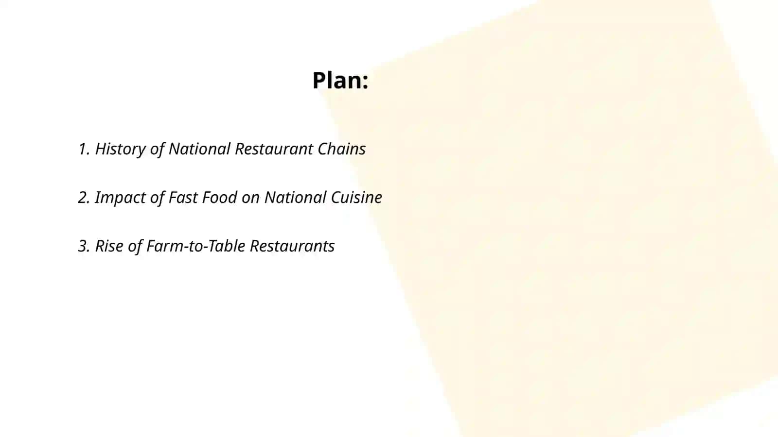 National restaurants 2