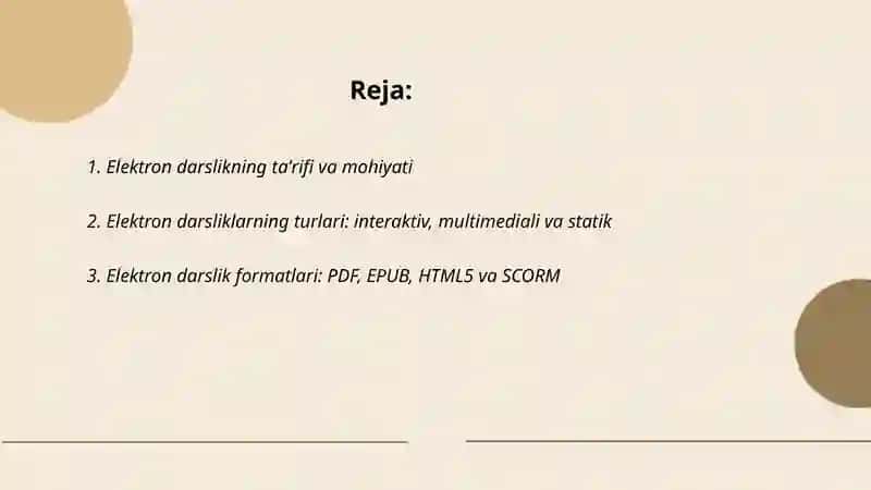 Elektron darslik va uning turlari 2
