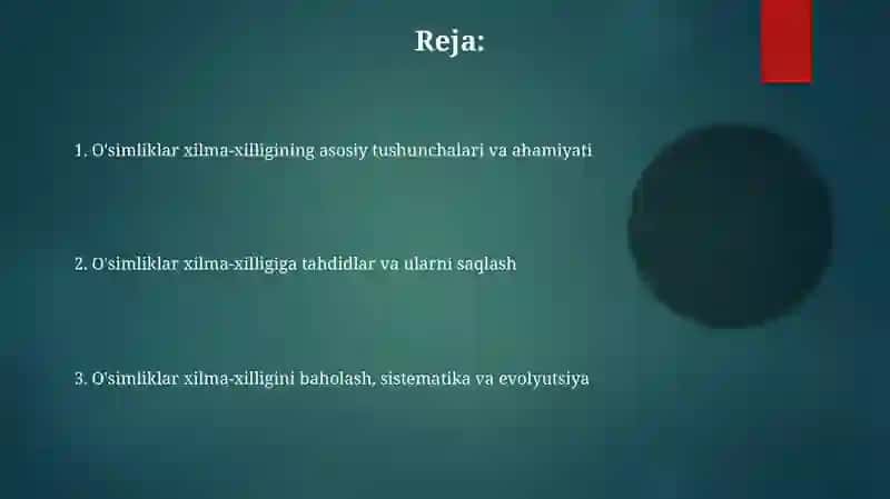 Gulli oʻsimliklarning xilma xilligi 2