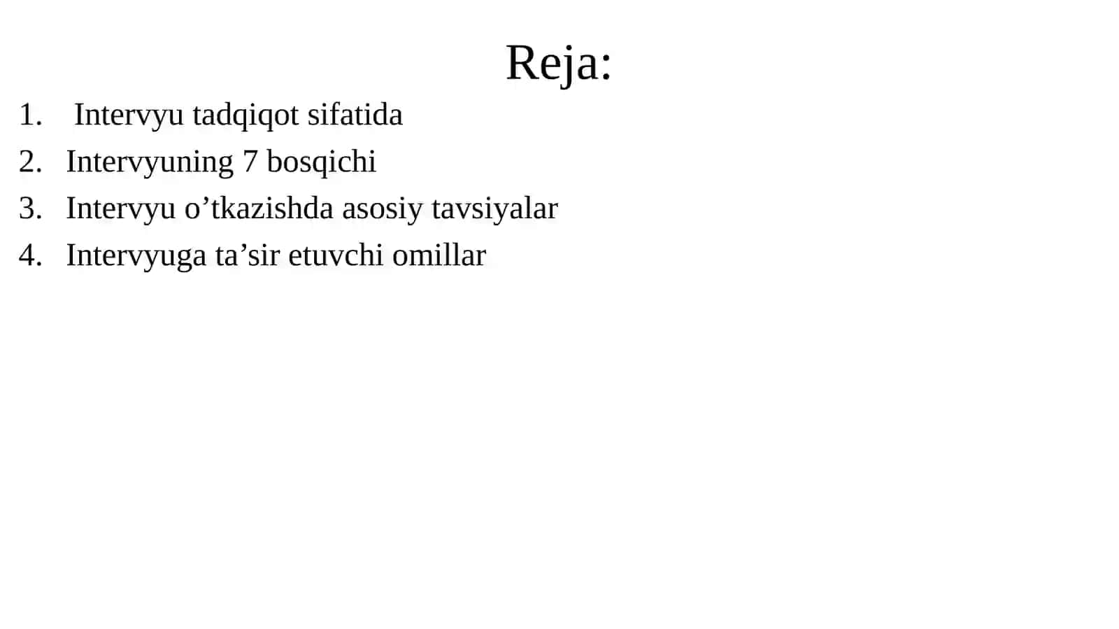 Intervyu metodi 2