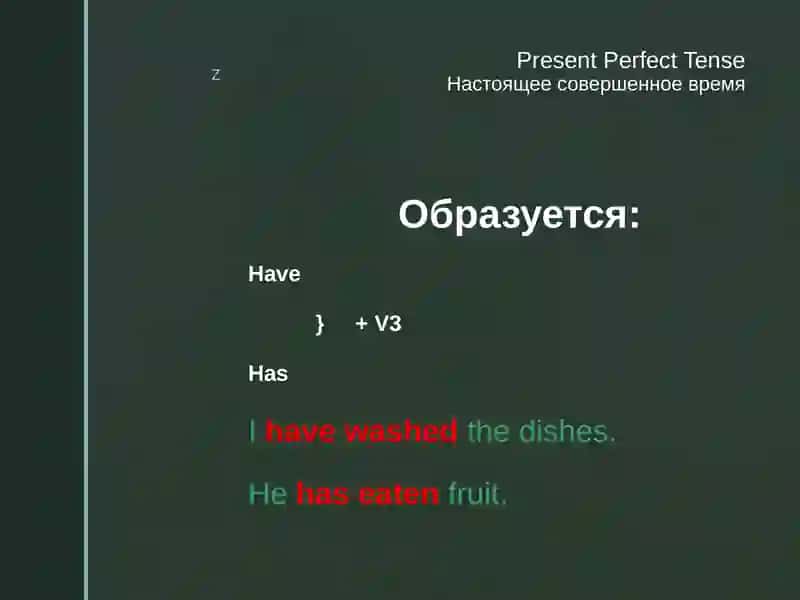 Present Perfect Tense 2
