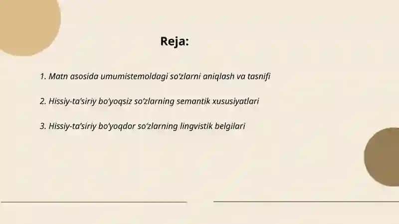 Matn asosida soʻzlar tahlili 2