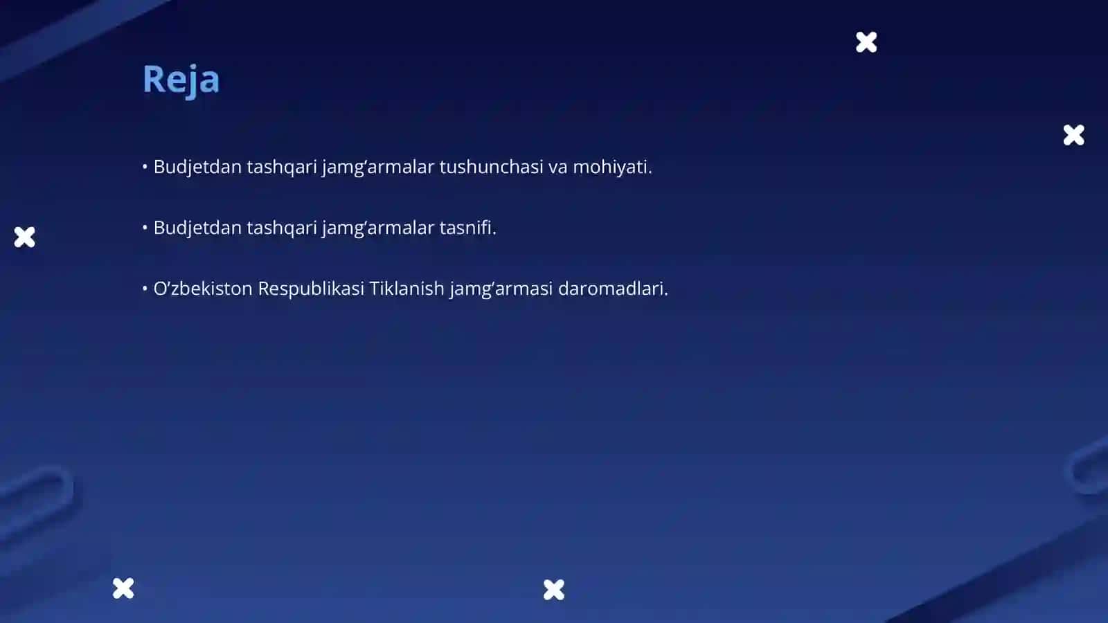 Budjetdan tashqari jamg’armalar 2