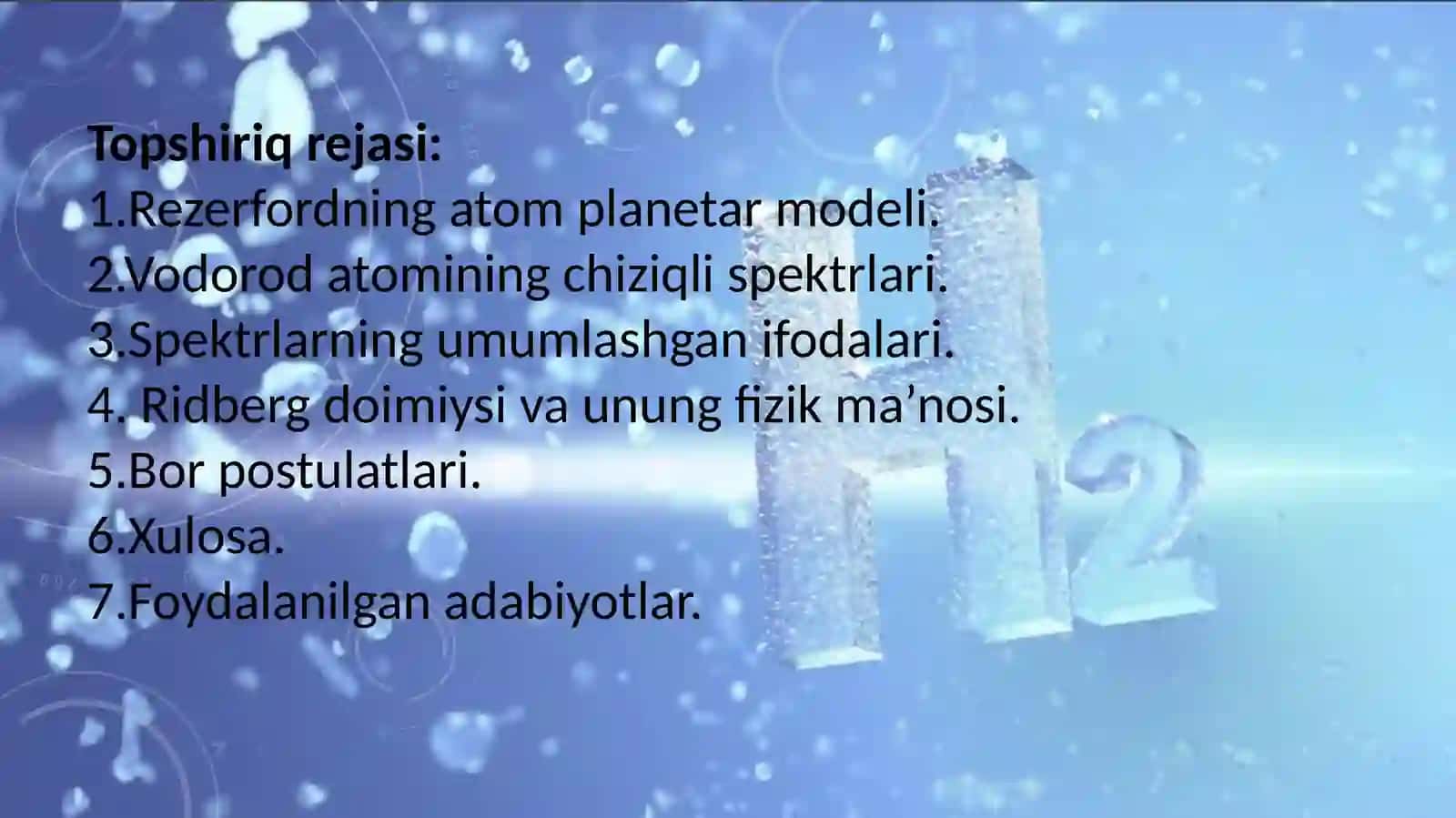 vodorod atomining chiziqli spektrlari 2