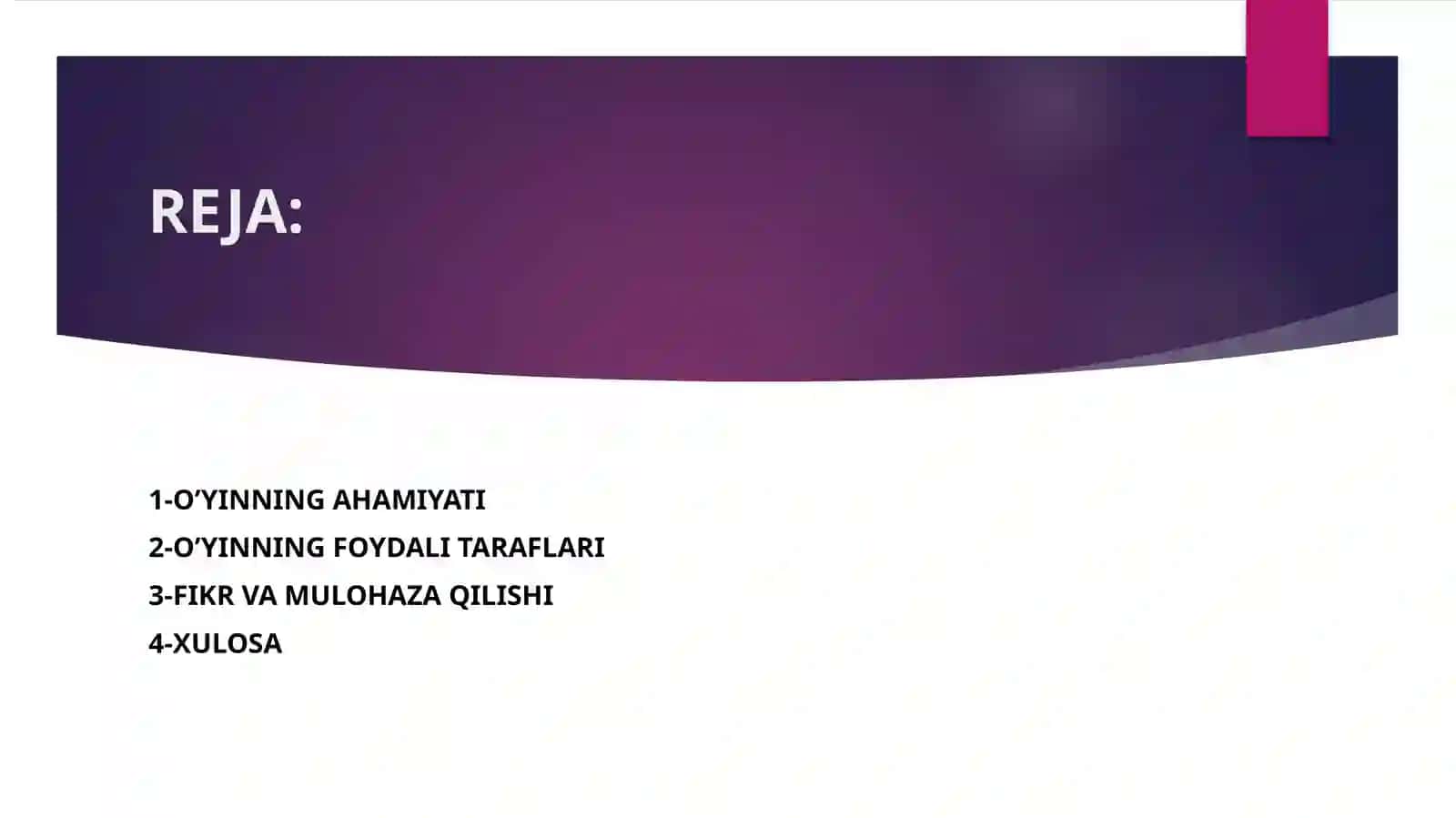 O’YIN MAKTABGACHA YOSHDAGI BOLANING YETAKCHI FAOLIYATI SIFATIDA 2