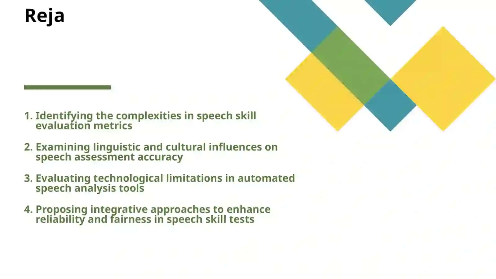 CHALLENGES IN ASSESSING SPEECH SKILLS 2