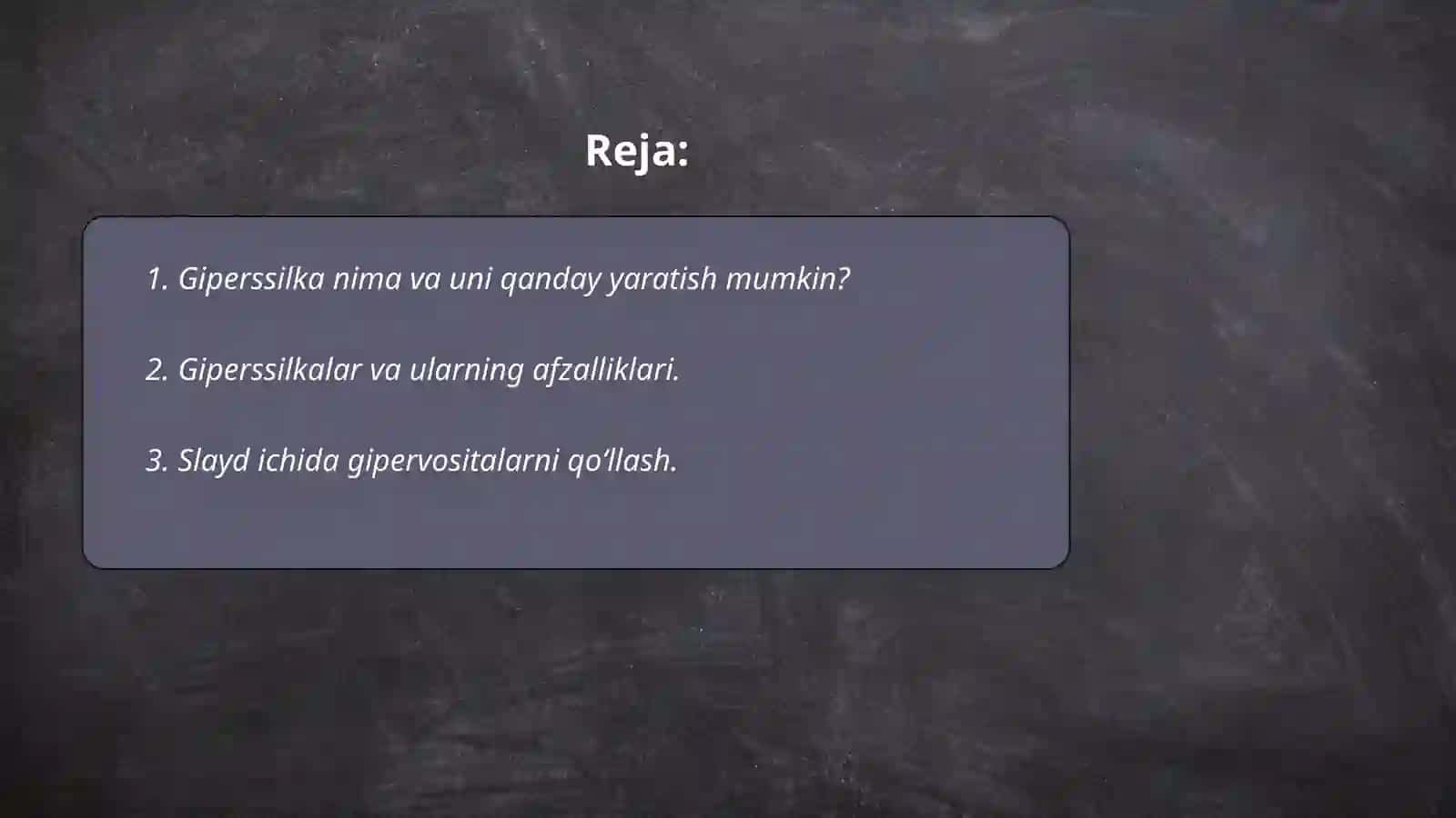 Giperssilka nima? 2