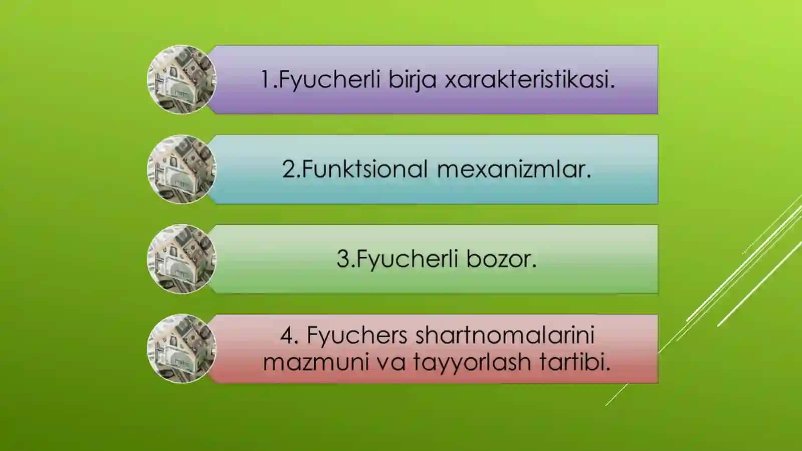 FYUCHERS BIRJALARINING RОLI VA AHAMIYATI 2