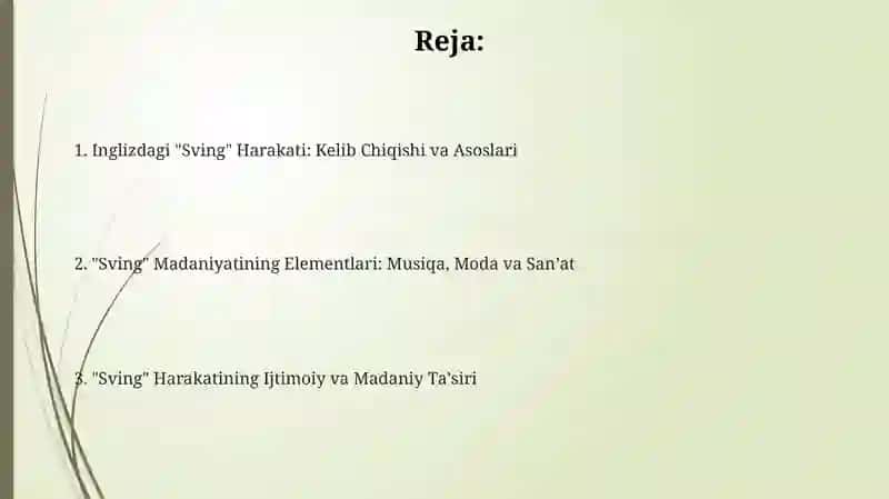 Inglizdagi "Sving" Harakati: Kelib Chiqishi va Asoslari 2
