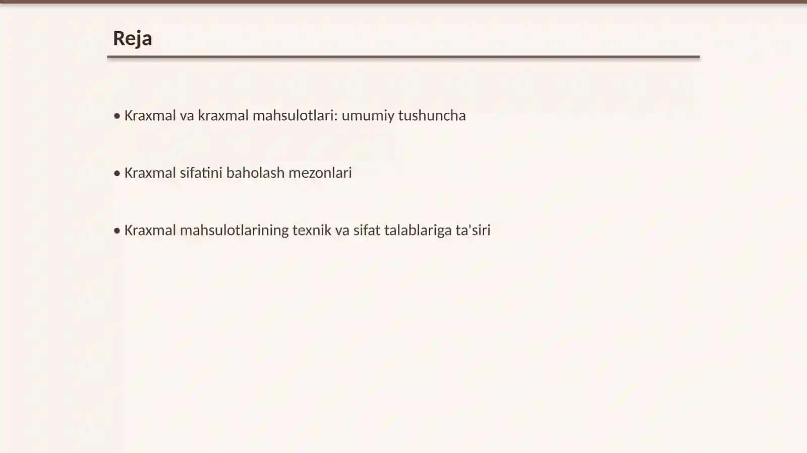 Kraxmal va kraxmal mahsulotlarining sifatda talablar 2