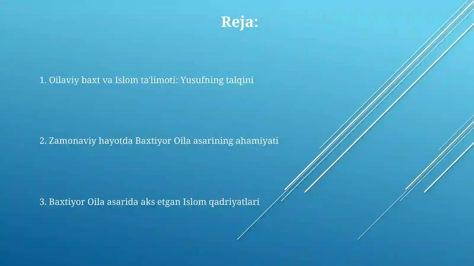 Shayx Muxammad Sodiq Muhammad Yusuf hazratlarining Baxtiyor oila asarida islom qadriyatlari talqini 2