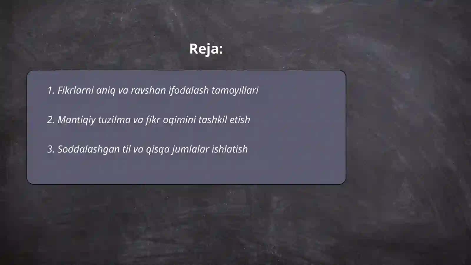Fikrlarni tushunarli va samarali ifodalash 2