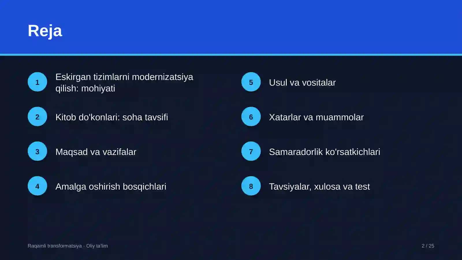 Kitob do'konlarida eskirgan axborot tizimlarini modernizatsiya qilish 2
