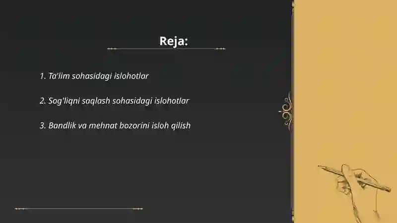 Ta'lim sohasidagi islohotlar 2