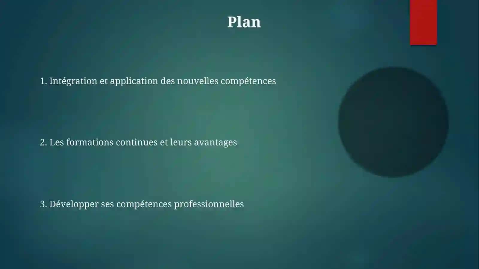 La formation des compétences professionnelles dans l'éducation continue 2
