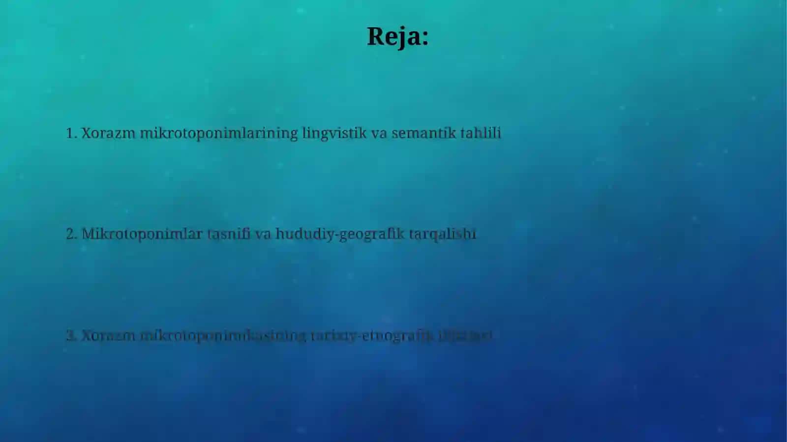 Xorazmi viloyati mikrotoponimiyasi 2
