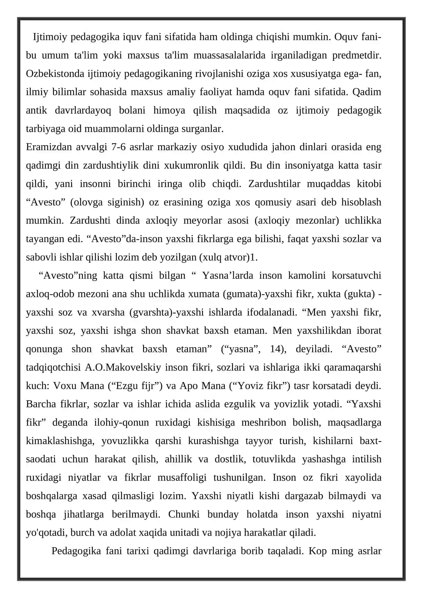 O’zbekistonda ijtimoiy pedagogikaning paydo bo’lishi va rivojlanishi 2