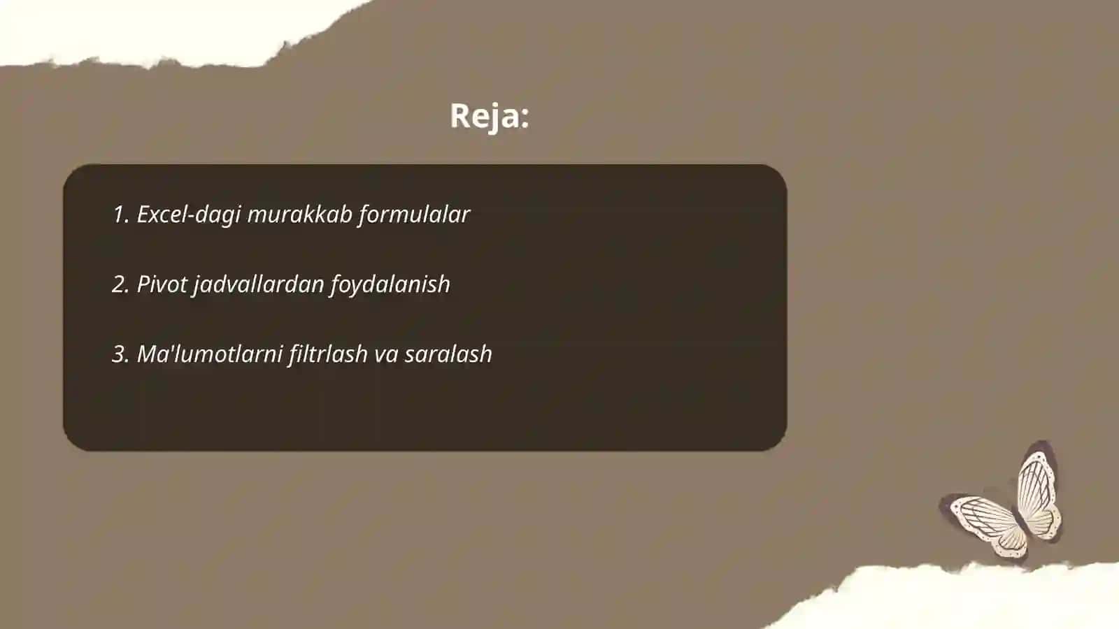 Excel-dagi murakkab formulalar 2