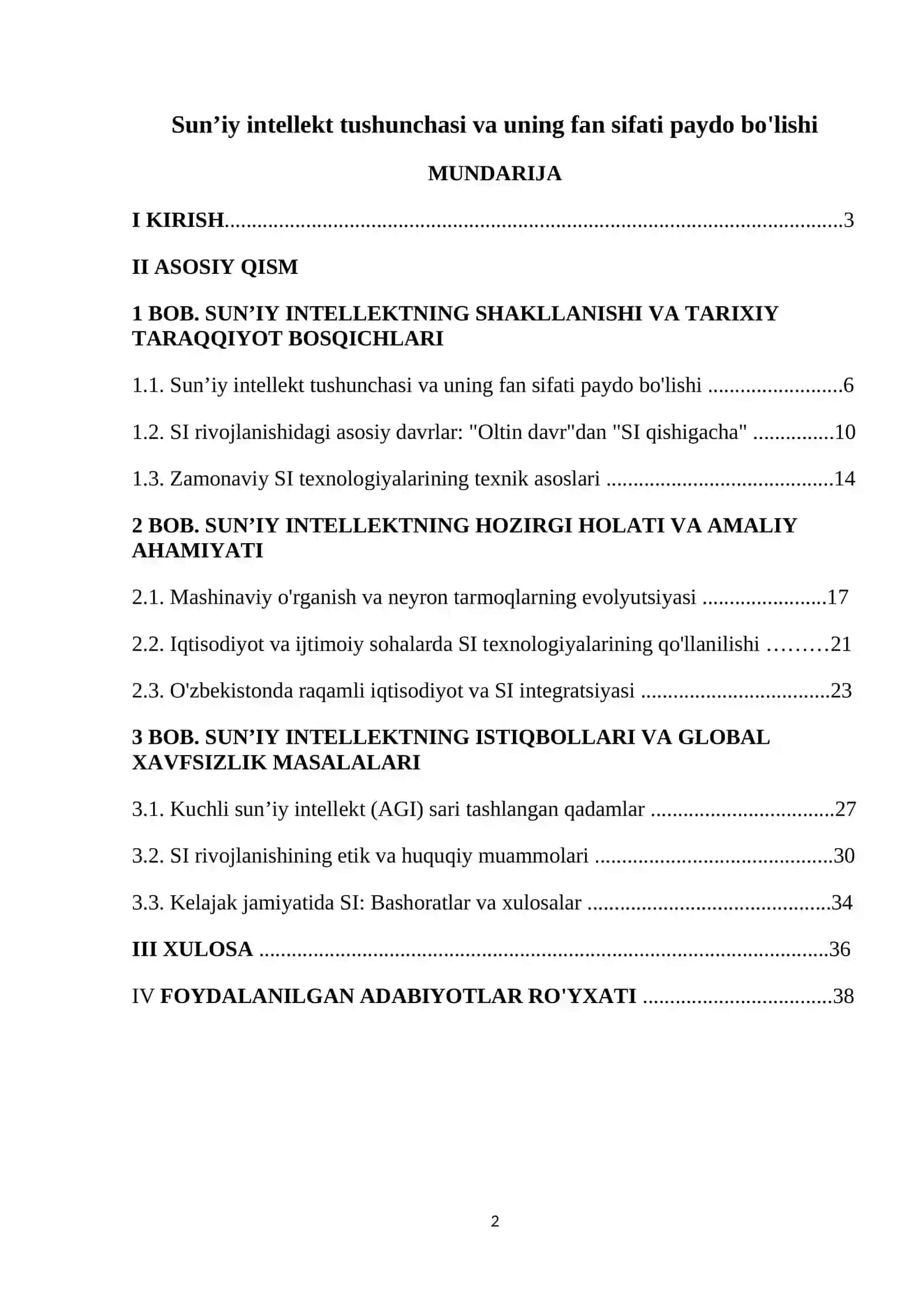 Sun’iy intellekt tushunchasi va uning fan sifati paydo bo'lishi 2