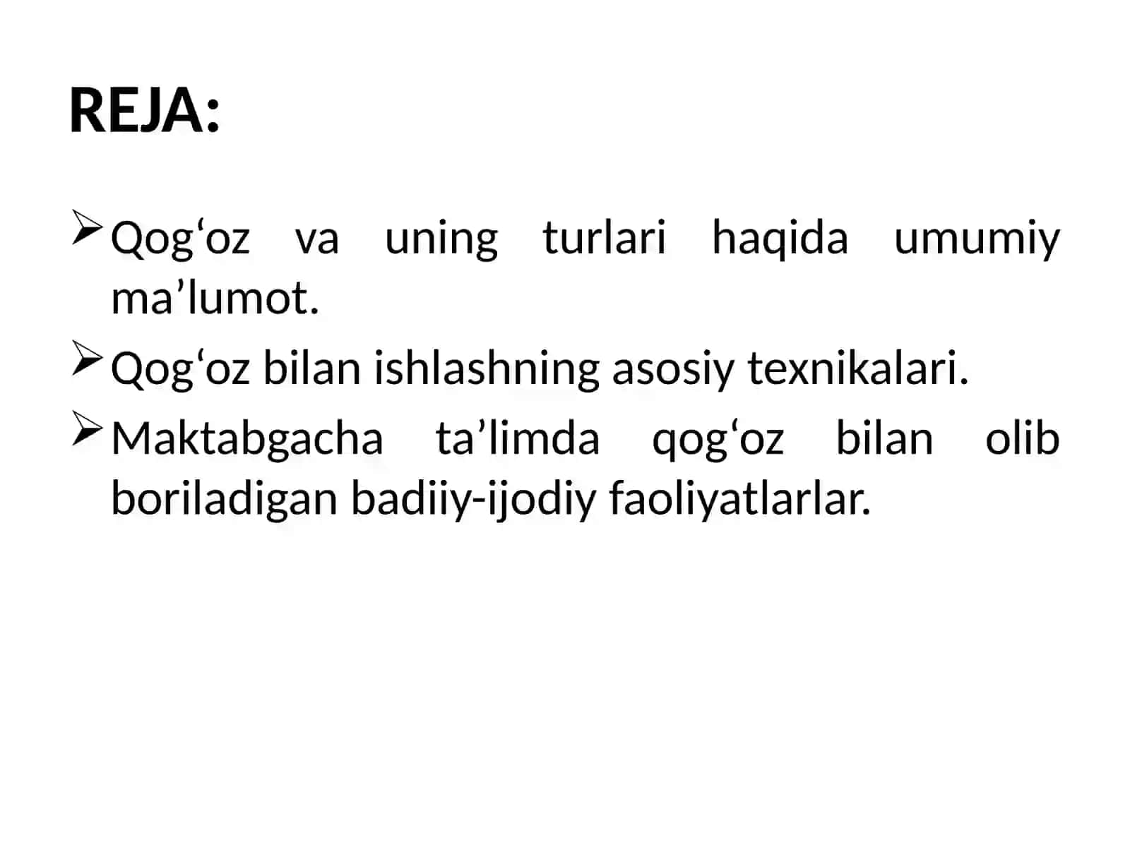 QOG‘OZ BILAN ISHLASH TEXNIKALARI VA IJODIY FAOLIYAT 2