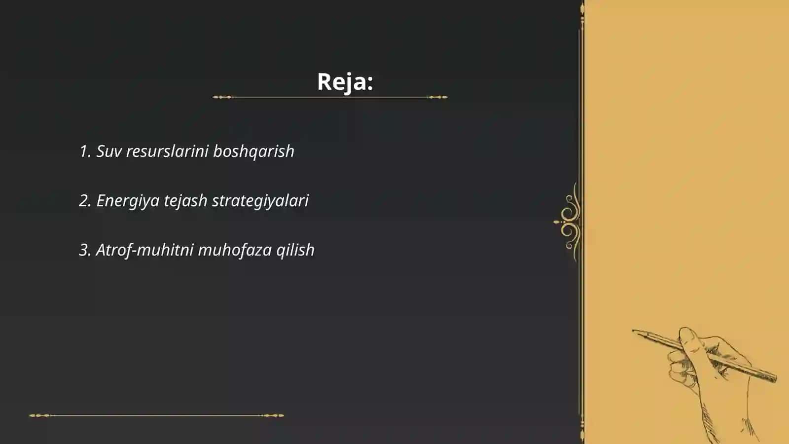 Tabiy resurslardan oqilona foydalanish 2