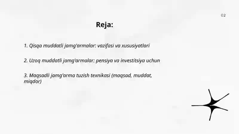 Jamg'arma turlari 2
