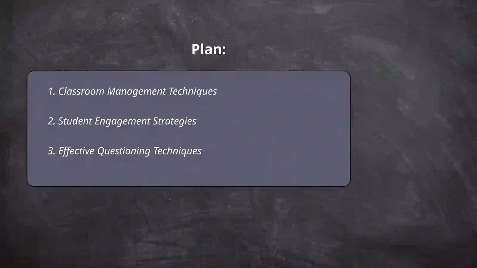 Classroom Management Techniques 2