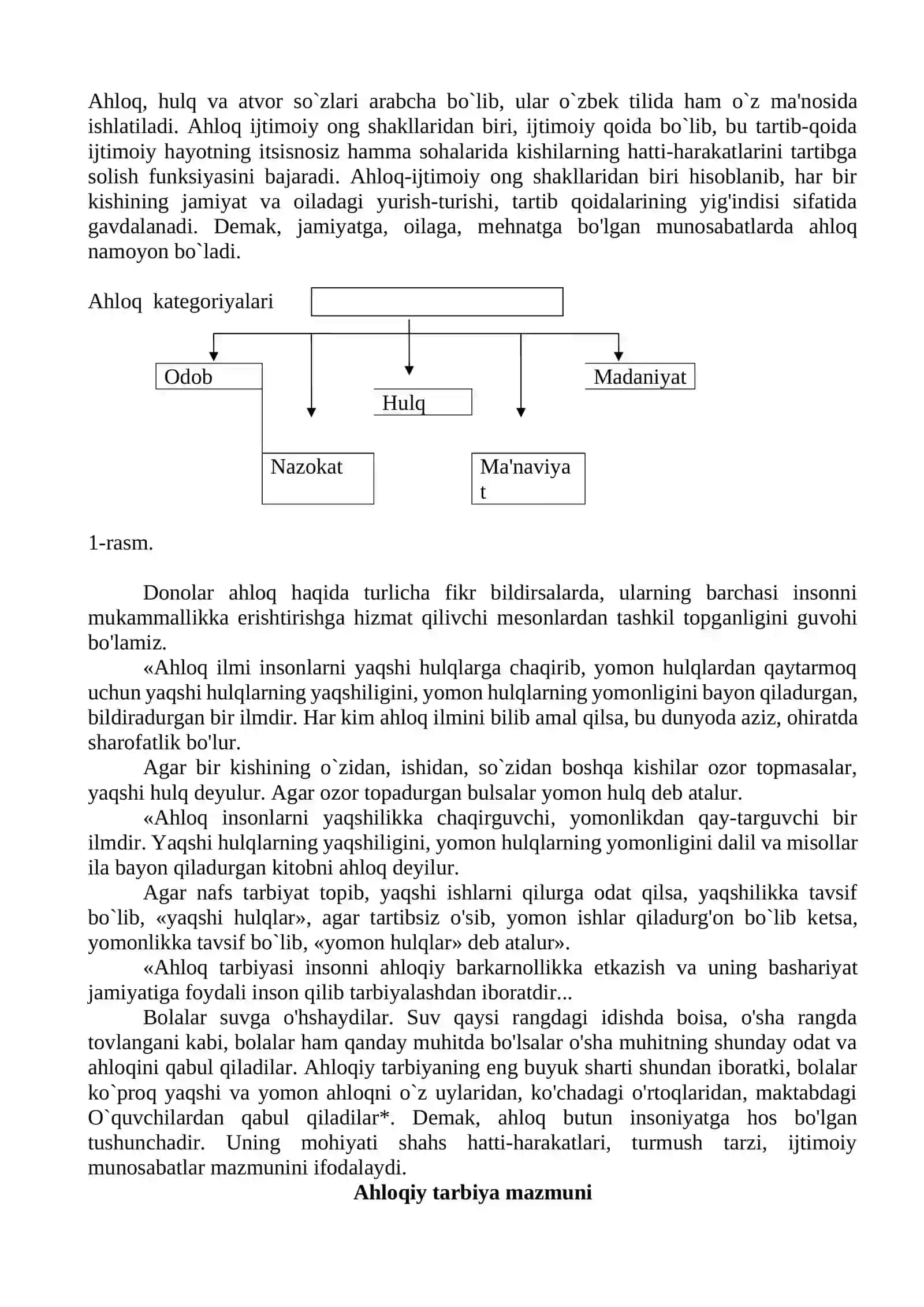 Akademik litseylarda axloqiy tarbiya berish metodikasi 2