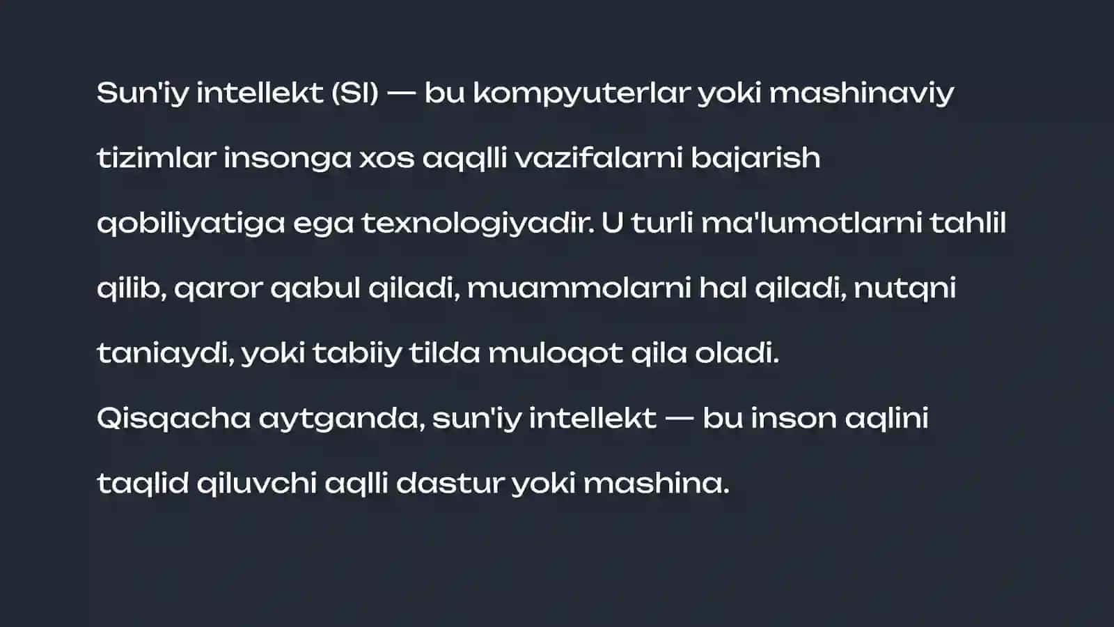 Tibbiyotda Sun'iy Intellektdan Faydalanish Darajasi va Uning Samarali Tomonlari 2
