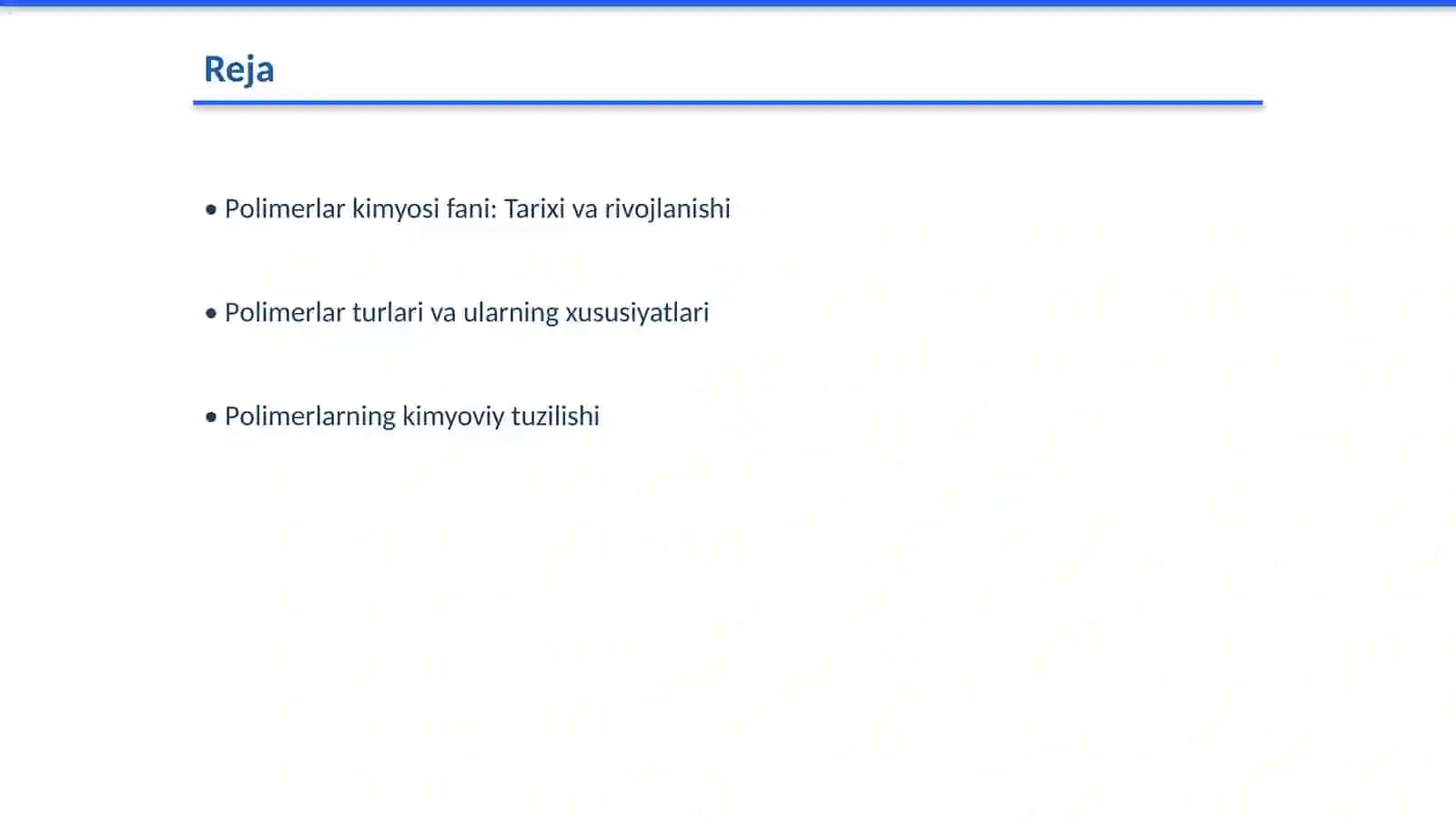 Polimerlar kimyosi fani: Tarixi va rivojlanishi 2